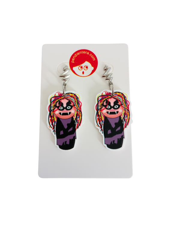 Pendientes Kokeshi Bruja Avería y rayos