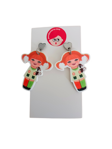 Pendientes Kokeshi Pippi
