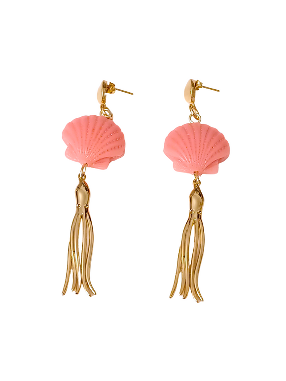 Pendientes Pulpos y conchas