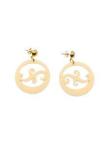 Pendientes argollas canarias pastel