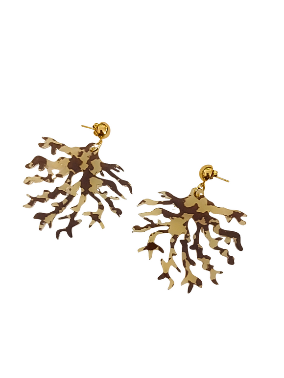 Pendientes Coral estampado