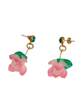 Pendientes Flores Lotos rosas