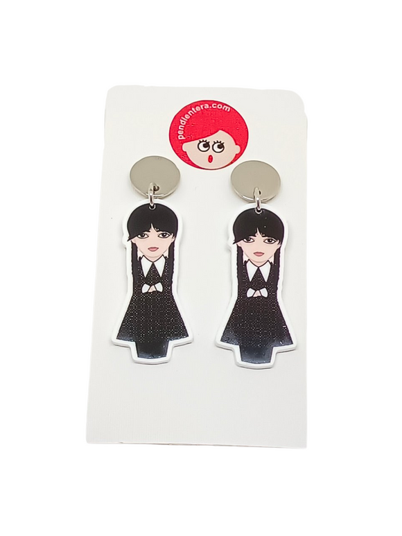 Kokeshi Wednesday Earrings