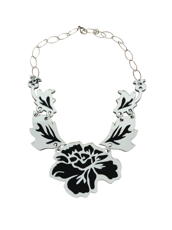 Collar Flores espejo