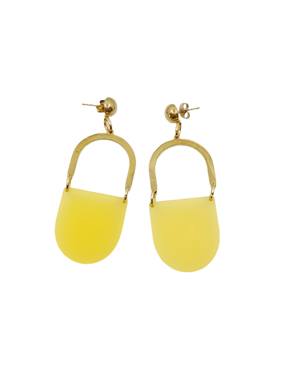Pendientes Lúmina Amarillo