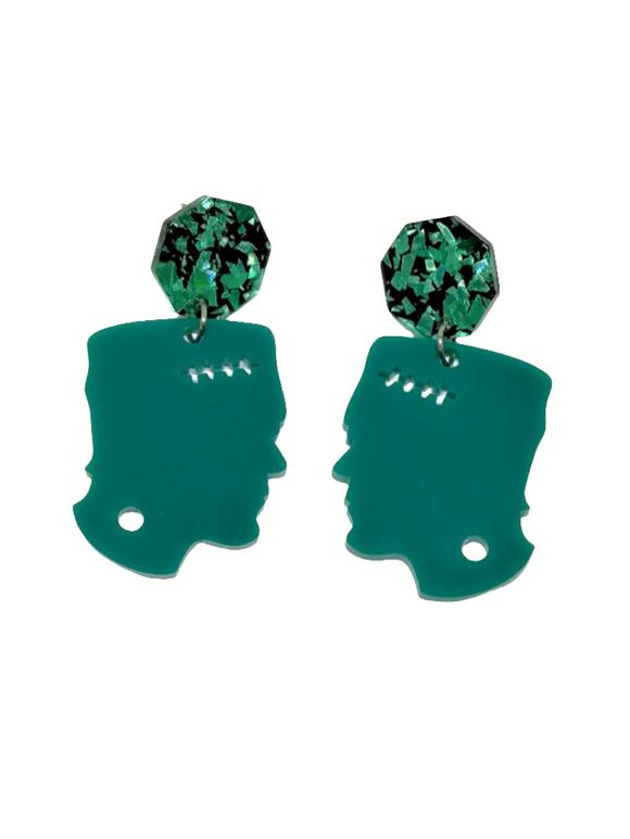 Frankenstein Monster Earrings 