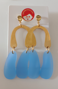 Pendientes Lúmina Azul pastel