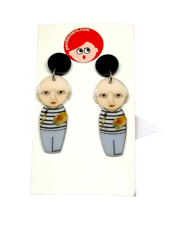Cubist Kokeshi Earrings 