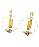 Pendientes aros Árbol de la vida de Klimt