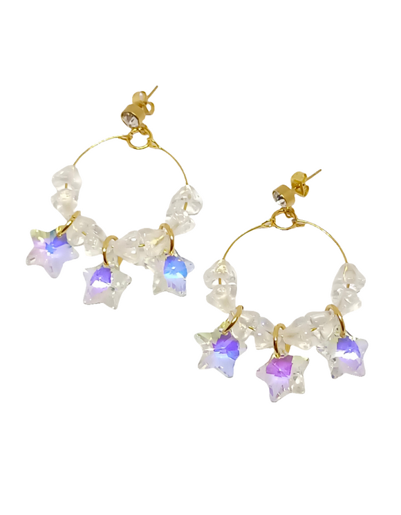 Pendientes aros Estrellas