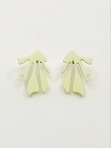 Pendientes Algas verde pastel