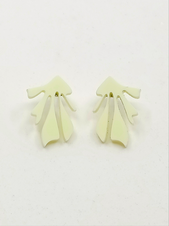 Pendientes Algas verde pastel