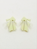 Pendientes Algas verde pastel