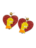 Pendientes Lisa y corazón