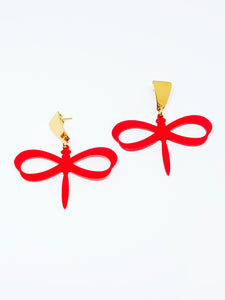 Red Dragonflies Earrings