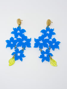 Pendientes Flores silvestres azules