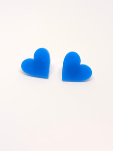 Blue Hearts Earrings