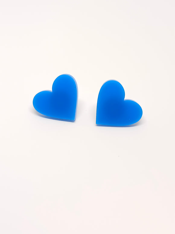 Blue Hearts Earrings