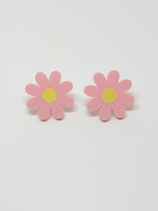 Pink Daisies Earrings