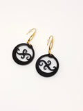 Pendientes argollas canarias negras III