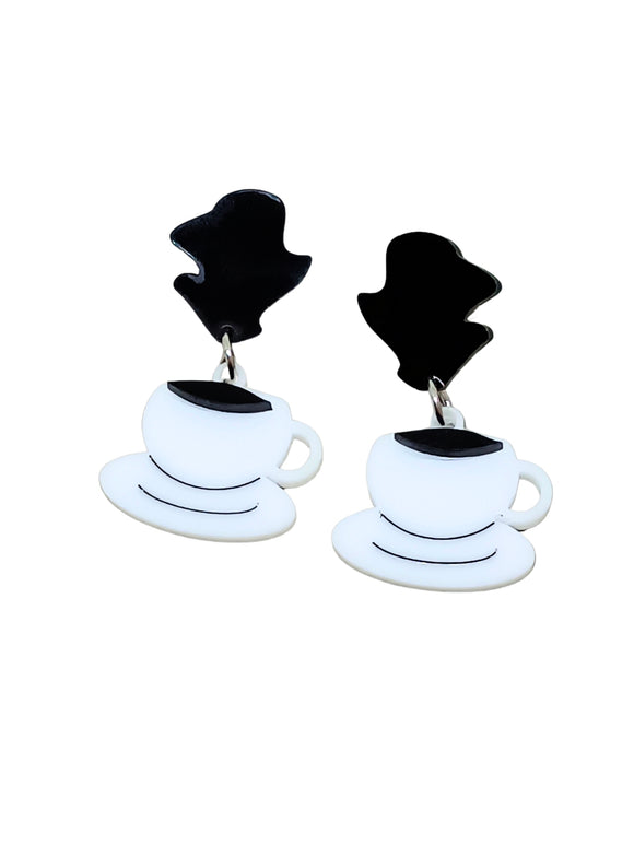 Coffee and cups earrings