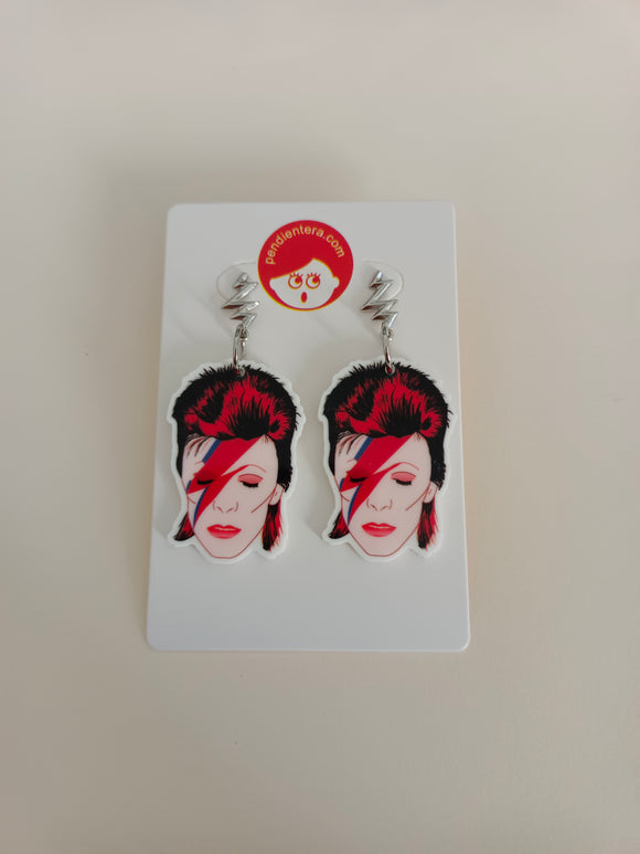 Pendientes D. Bowie y rayos