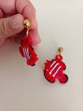 Pendientes de vidrio Peces rojos