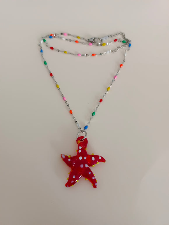 Colgante de vidrio Estrella de mar