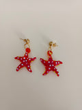 Pendientes de vidrio Estrellas de mar
