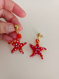 Pendientes de vidrio Estrellas de mar