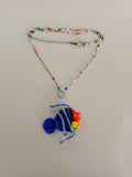 Colgante de vidrio Pez multicolor