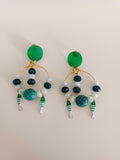 Pendientes aros Peces verdes