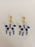 Pendientes aros Peces azules