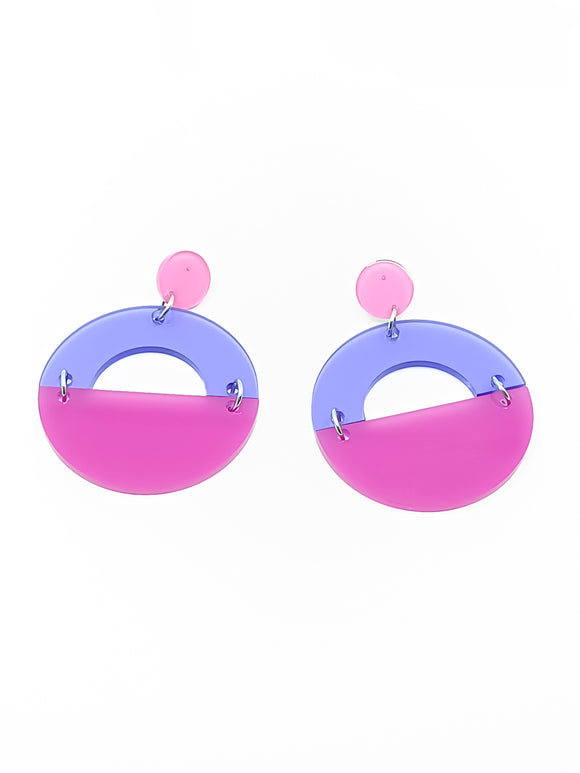 Pendientes Lúmina Violeta y Magenta