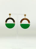 Pendientes Lúmina Verde musgo