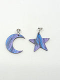 Pendientes Estrella y luna galaxia