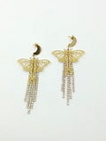 Pendientes glam Mariposas y brillos