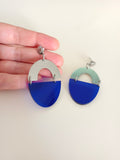 Pendientes Lúmina Azul eléctrico