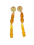 Pendientes New Year espejo dorado