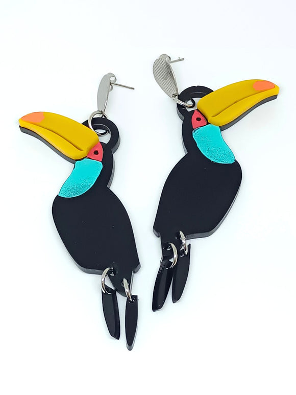 Toucan maxi earrings