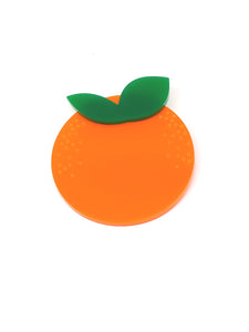 Orange Brooch