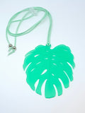 Monstera Deliciosa Leaf Necklace