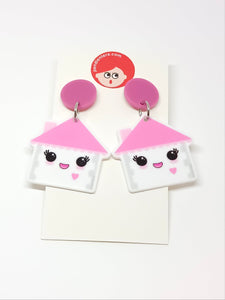 Pendientes Casas kawaii