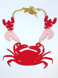 Crabs, lobsters and shrimps necklace