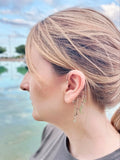 Pendiente ear cuff Estrellas y luna