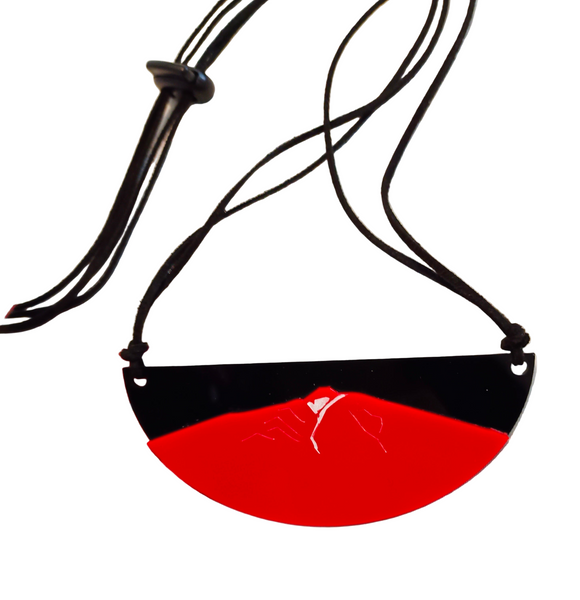 Collar El Teide rojo