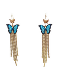Pendientes glam Mariposas y brillos