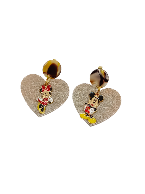 Pendientes Ratoncitos y corazones