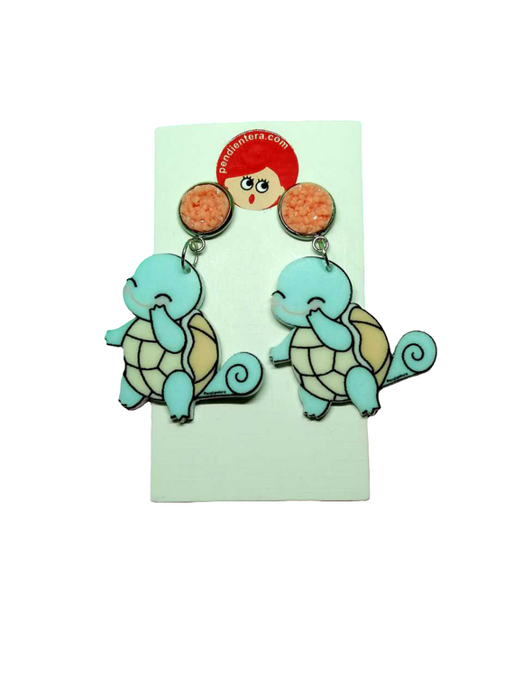 Kawaii Squirtle Pokémon Earrings