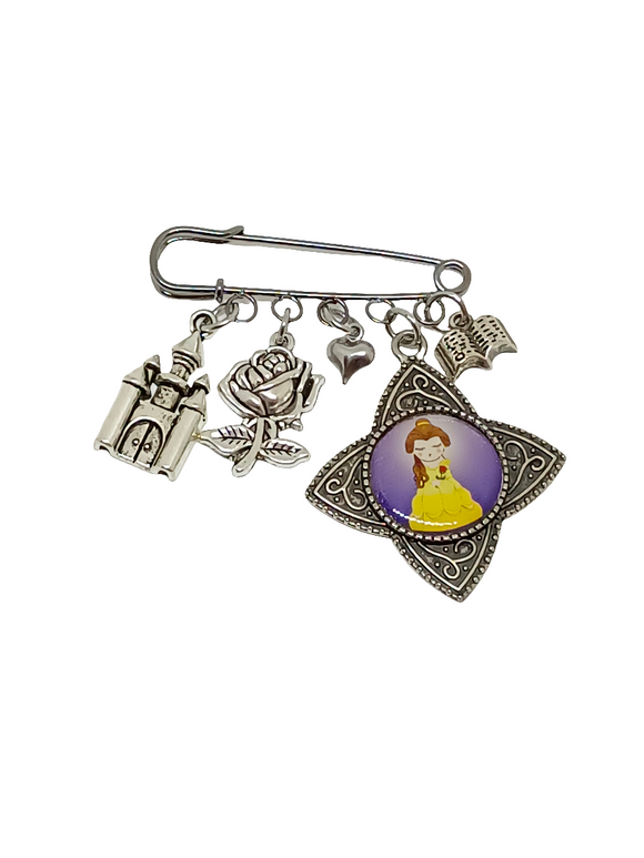 Broche imperdible Kokeshi Bella